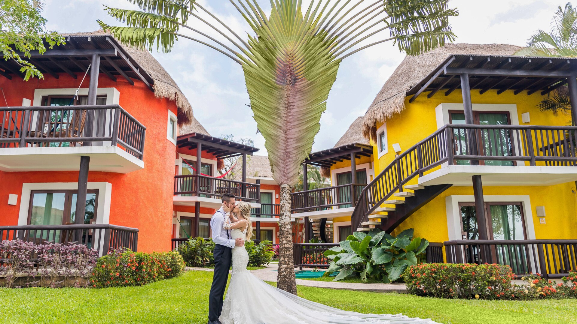 a person standing in front of a house