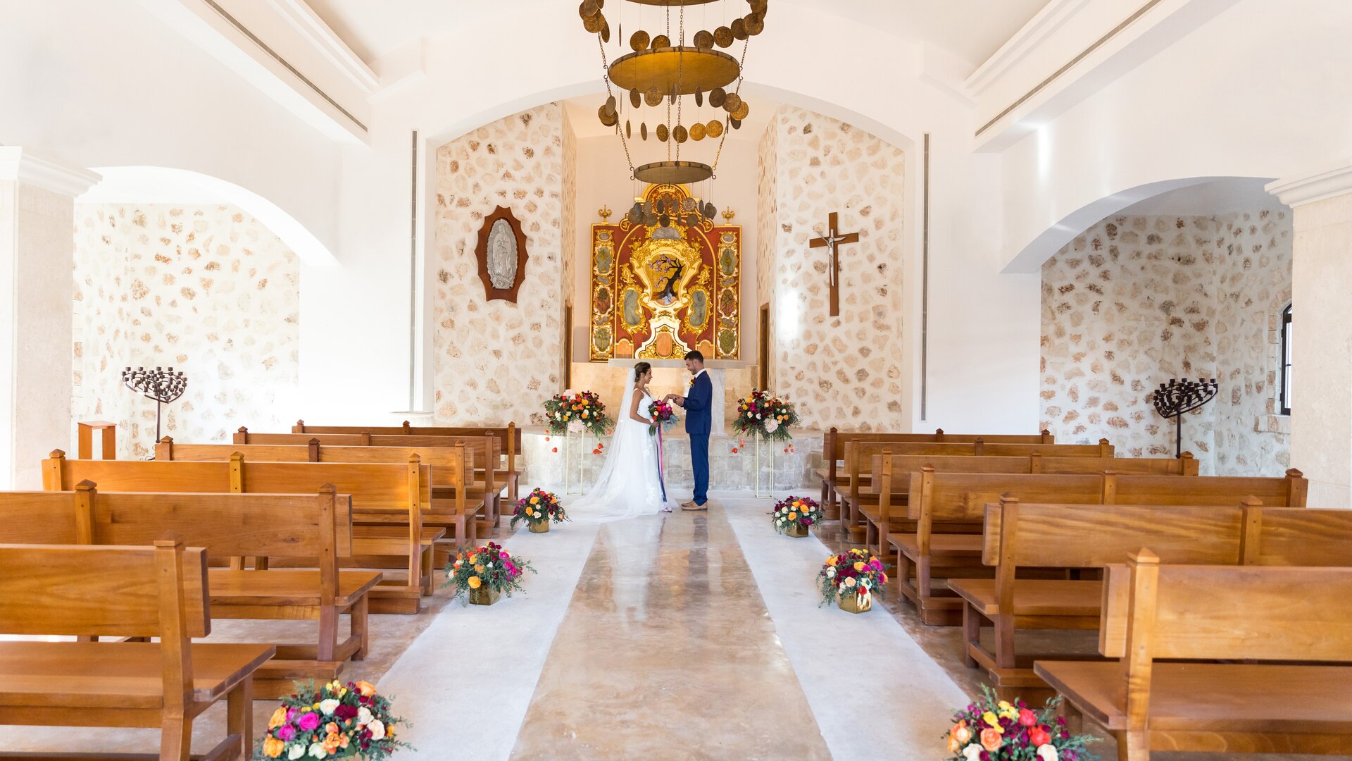 a room filled with furniture and a fire place