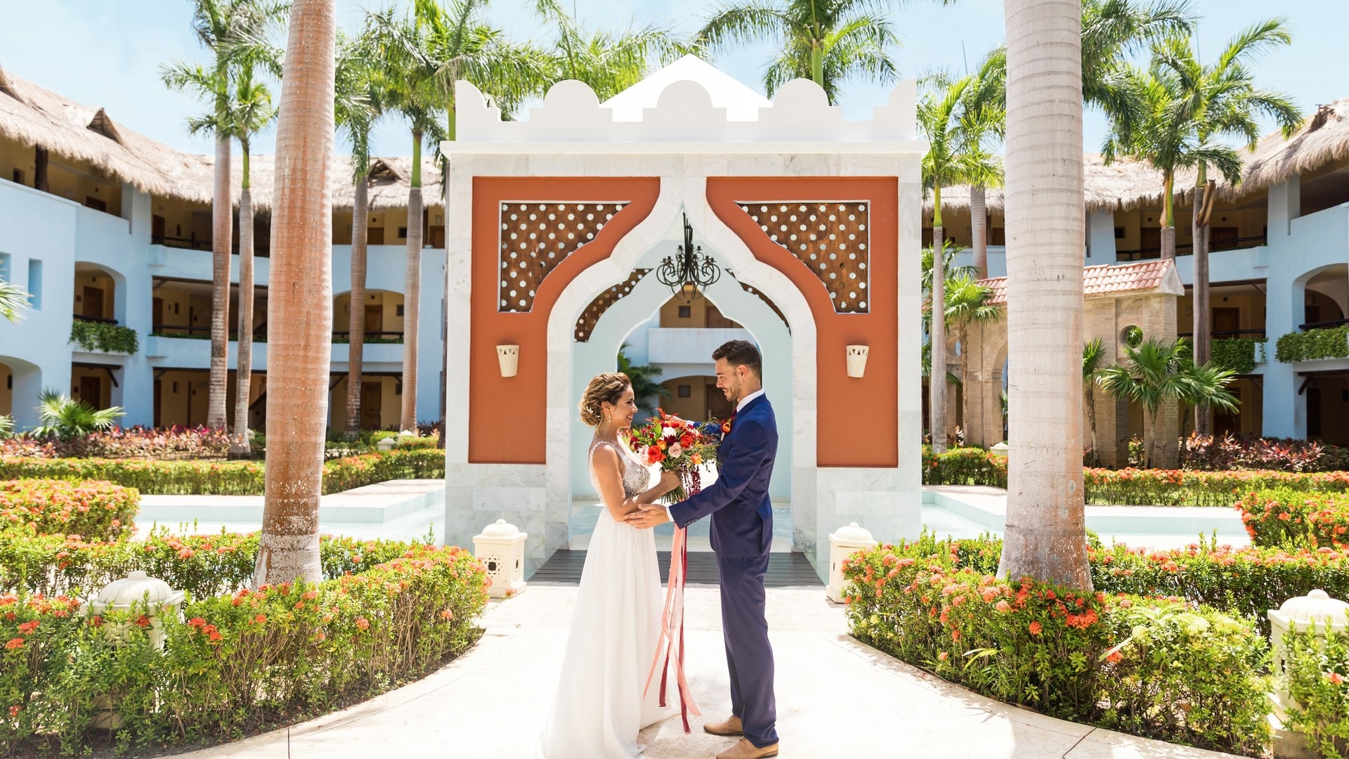 a person standing in front of a building