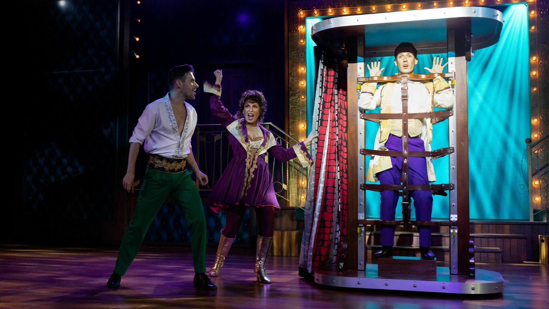 a person standing in a room