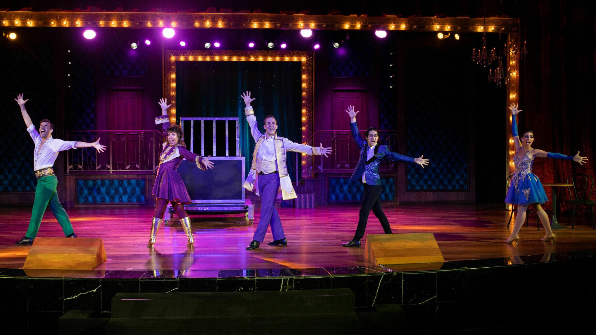 a little girl standing in a room