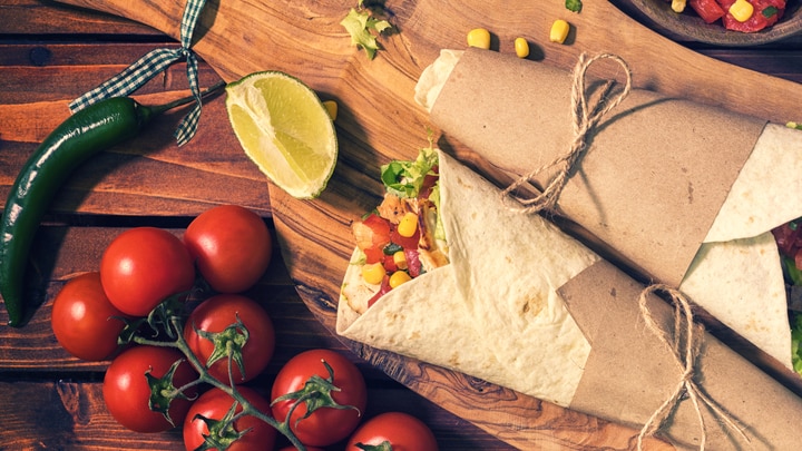 food on the cutting board