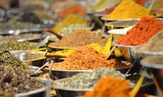 a close up of food on a table