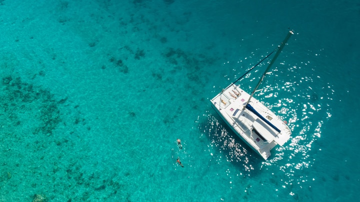 a boat in the water