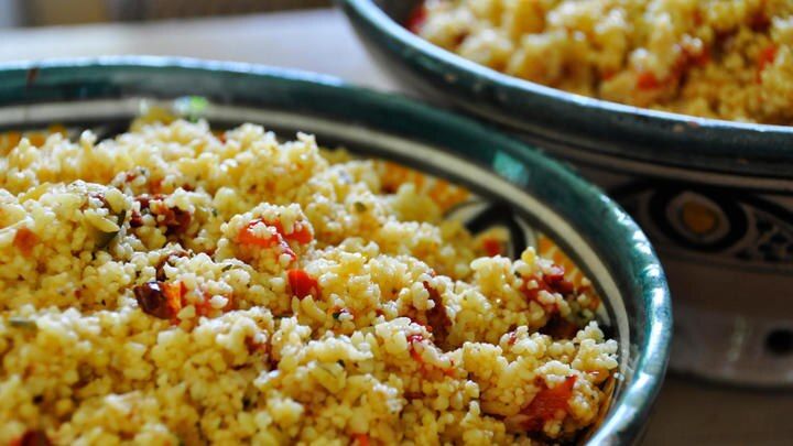 a bowl of rice and vegetables