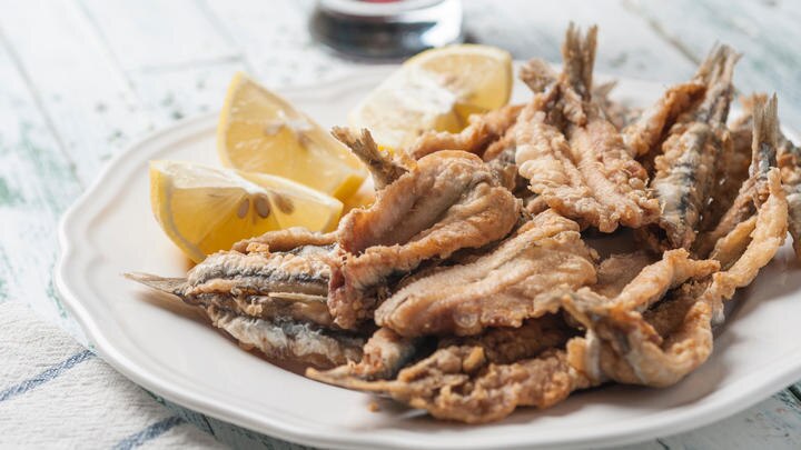 a plate of food on a table