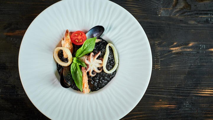 a plate of food on a table