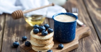 a cup of coffee on a table