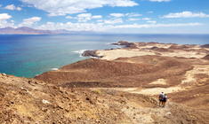 a sandy beach next to the ocean