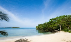 a beach next to a body of water