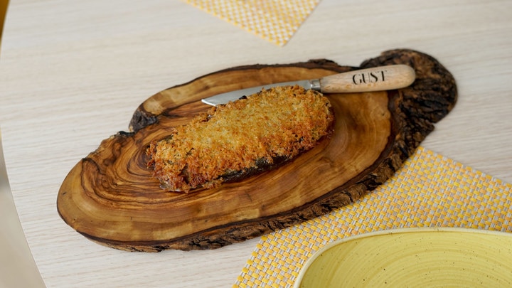 a plate of food on a table