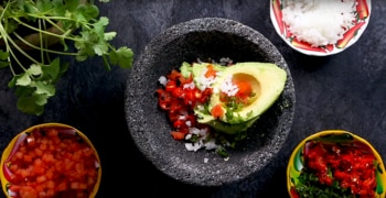 a pan of food on a plate