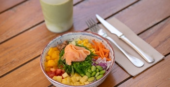 a bowl of food